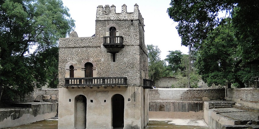 Fasilides Bath ceremonial site during Timkat and top of things to do in Gondar Ethiopia.
