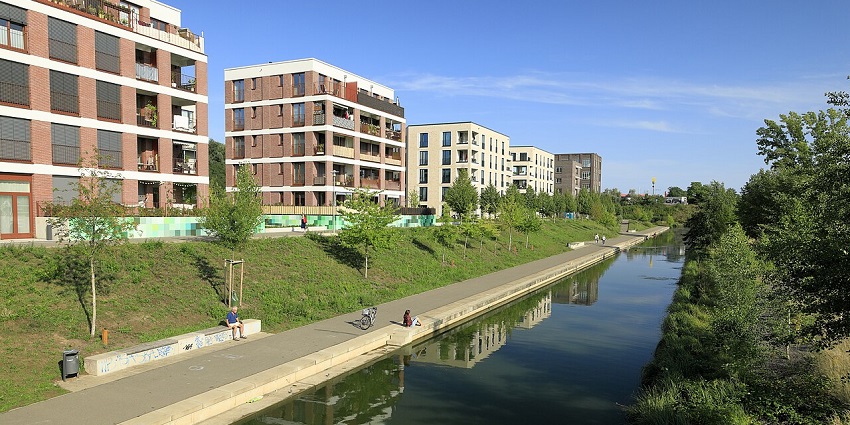 Cruising the scenic Karl-Heine Canal is one of the most relaxing things to do in Leipzig.
