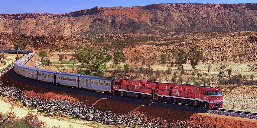 Ride the iconic Ghan train while exploring historic and unique things to do in Hawker.