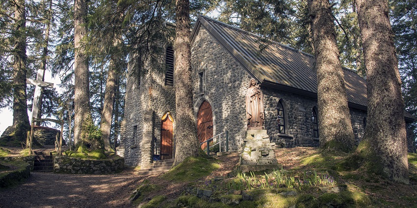 Visiting the peaceful Shrine of St. Thérèse chapel, is one of the top things to do in Juneau Alaska.