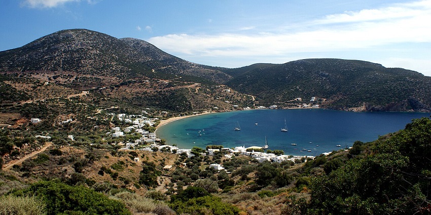 Admire the panoramic view of Vathi, one of the peaceful things to do in Ithaca Greece.