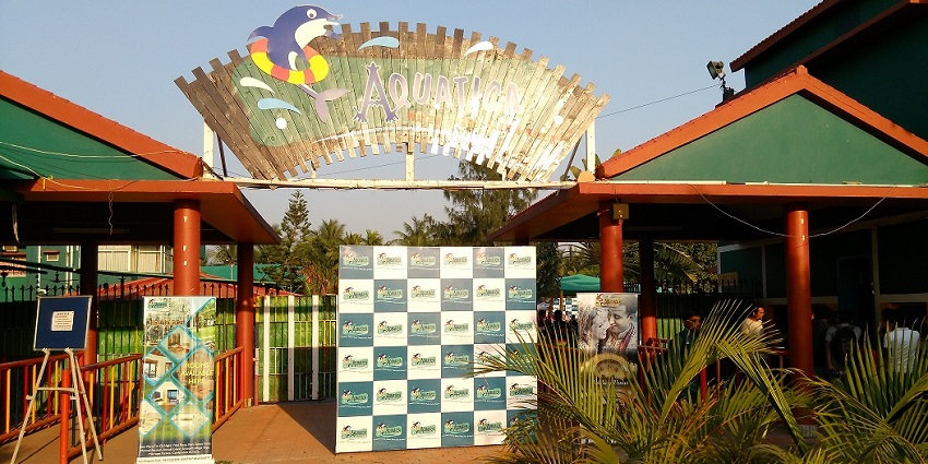 The closed entrance gate of Aquatica Water Park in Kouchpukur near Eco Park.
