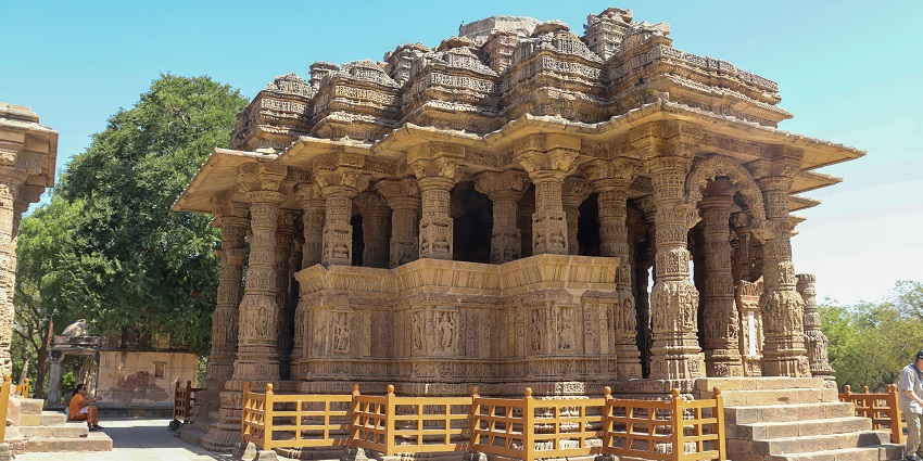 Bhavnath Mahadev Temple, a serene spot among places to visit near Gadhada.
