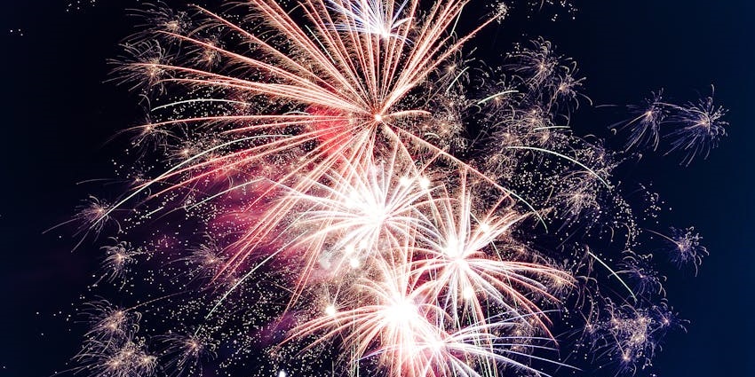 Firework festival lighting up the night sky — a vibrant example of what is Baku famous for.
