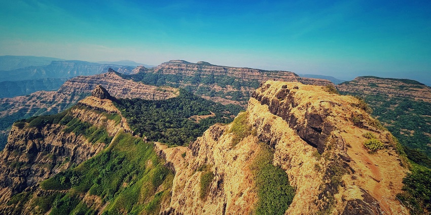 A scenic view from Kharghar Hills, one of the serene places to visit near Ghansoli.
