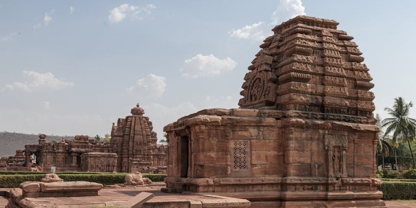 Ancient Kollur Mookambika Temple showcasing traditional architecture and serene surroundings.