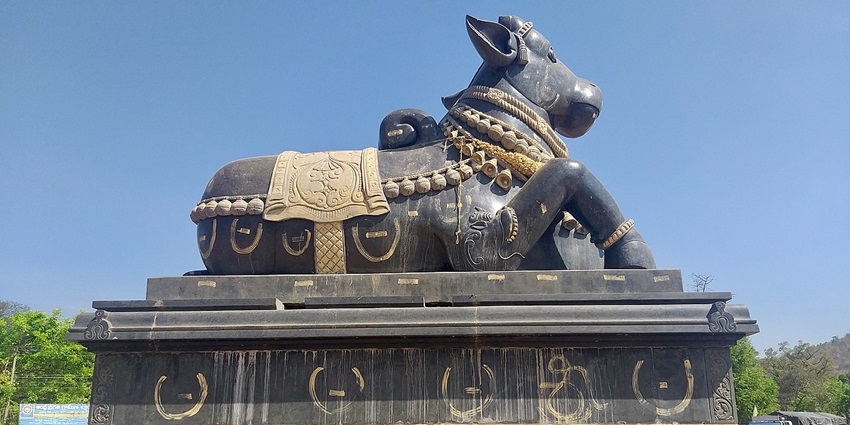 The ancient temple at Mahanandi, one of the scenic places to visit near Brahmamgari Matam.