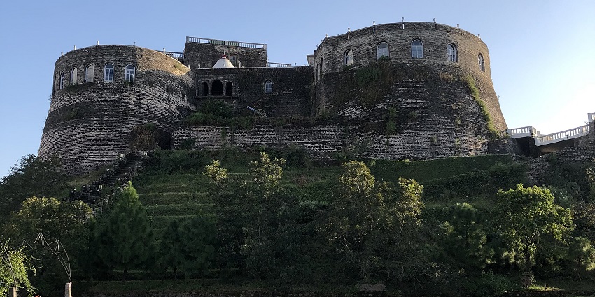A view of Ramshehar Fort situated on a small hill in Nalagarh near Chandigarh.