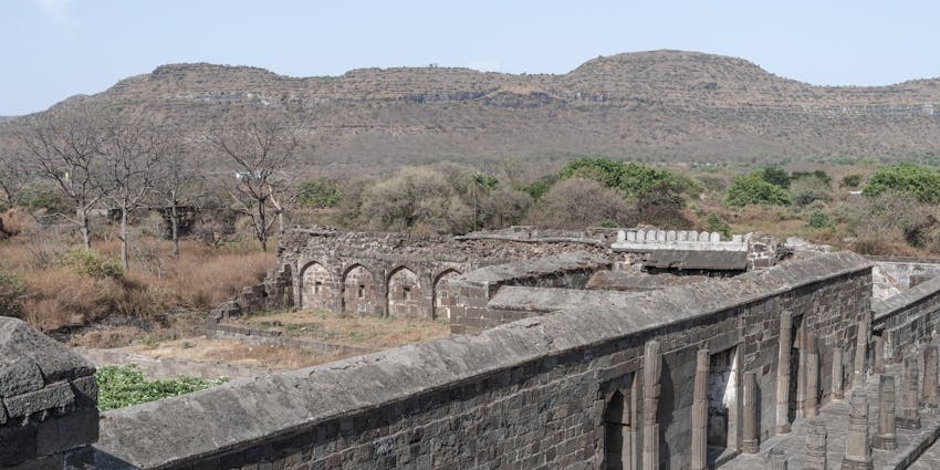 Panhala Fort’s ancient walls and views, one of the places to visit near Ichalkaranji.

