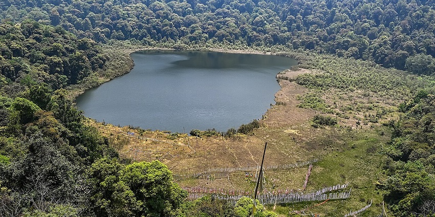 Khecheopalri Lake in Sikkim reflecting serene beauty and what is Sikkim famous for.