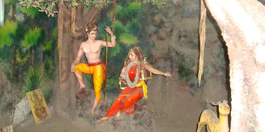 Sita Gufa in Nashik has a film of Lord Rama and Sita during their exile in the forest
