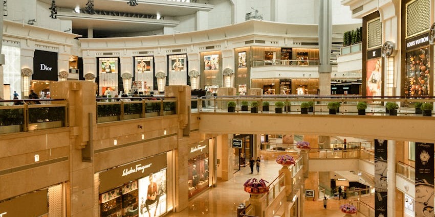 The interior of South City Mall with modern decor, among the places to visit near Ballygunge Kolkata.
