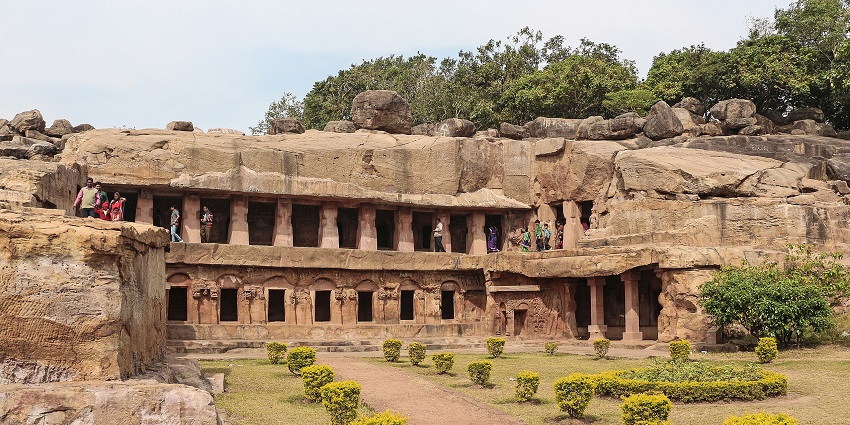 Entrance to Udayagiri Caves one of the best places to visit near Bhubaneswar within 200 km.