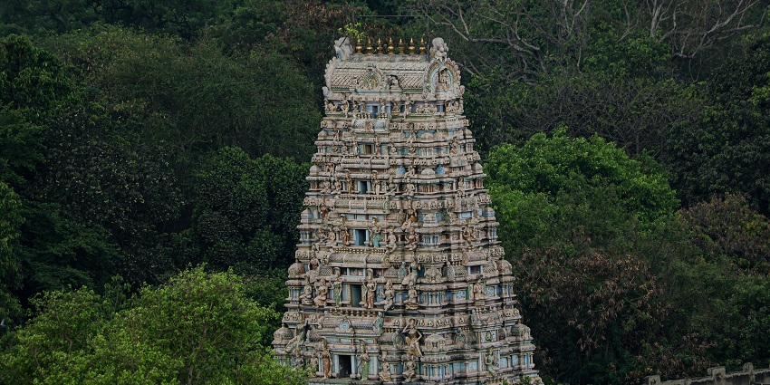 Rajarajeshwara Temple, one of the spiritual places to visit near Hyderabad in February.

