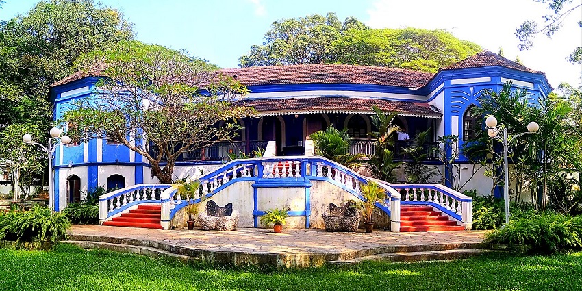 Exterior view of Art Park Goa with artistic architecture and landscaped surroundings.
