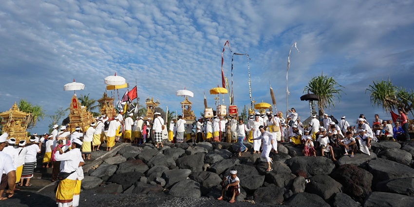 Traditional performances and cultural displays at the Bali Arts Festival in Bali.
