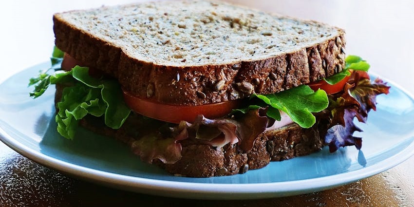 A freshly prepared sandwich served at Cafe Hendrix.