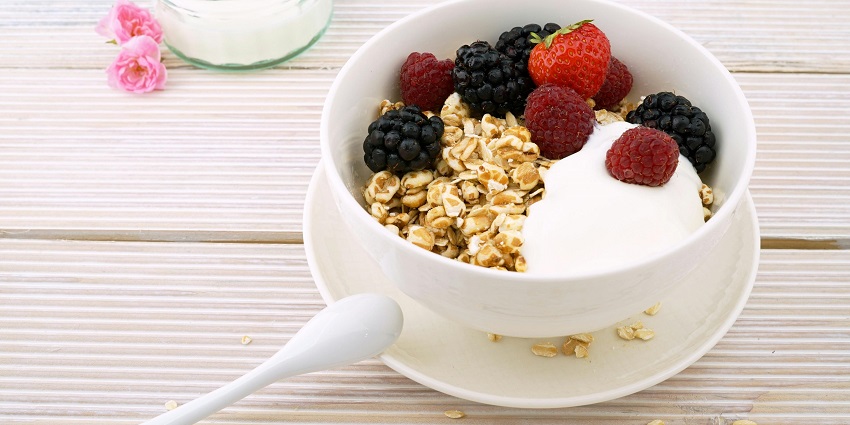 A muesli bowl served at Café Saltwater, one of the famous restaurants in Andaman.