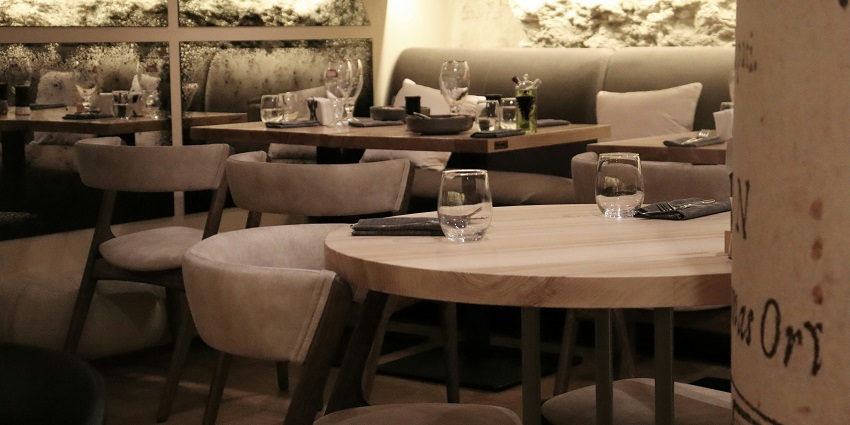 Interior of Cherry Pepper Restaurant with wall inscriptions and seating, one of the restaurants in Namchi.