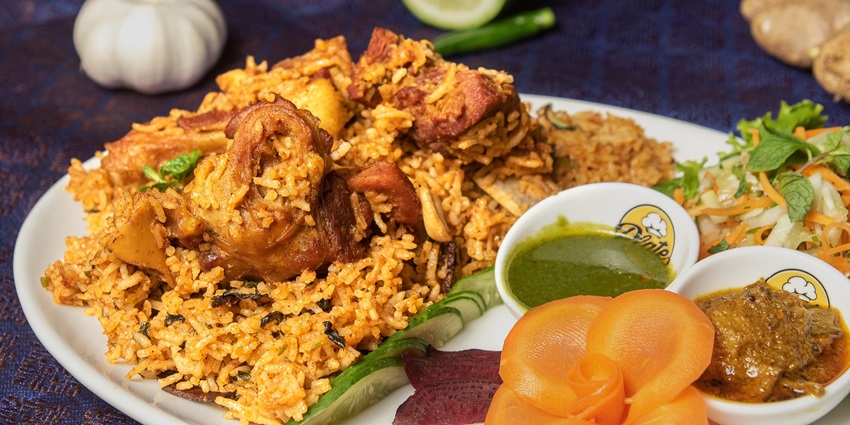 Flavourful chicken biryani served at the best non-veg restaurants in Guwahati.