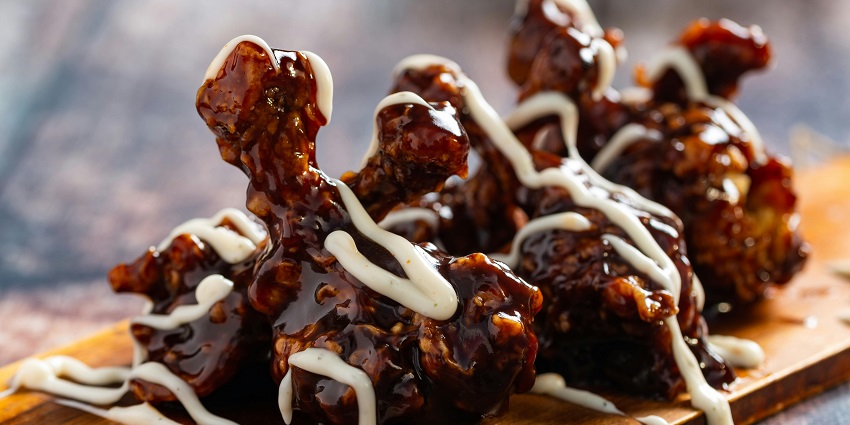 Chicken wings served at Gangtok Groove, one of the restaurants in Gangtok.
