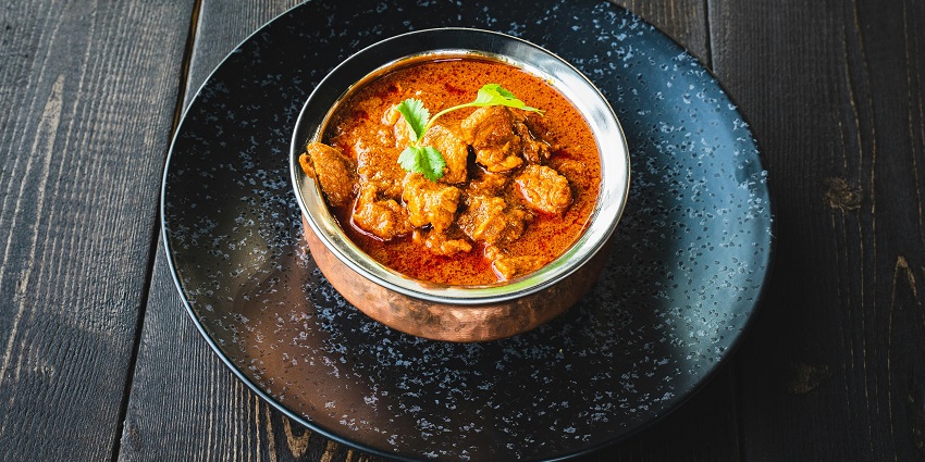 Chicken curry served at Golden Spoon, a well-known dining spot in Andaman.