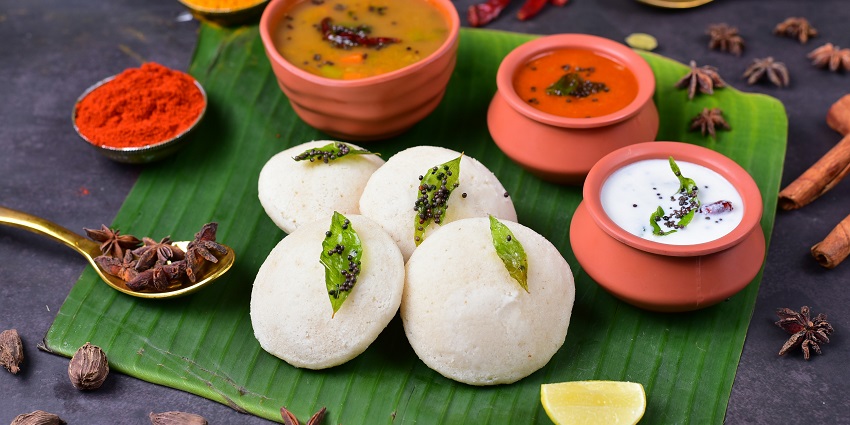 South Indian dish served at Grains Pure Veg, one of the best restaurants in Siliguri.
