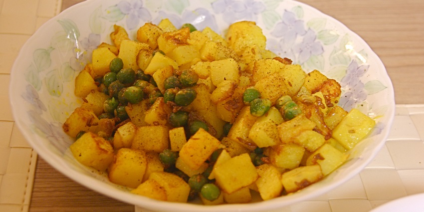 The simple yet tastiest traditional dish is called Alu Dam, a steamed potato curry.