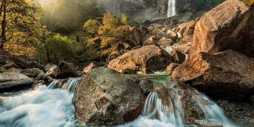 Hidden Kuskem Waterfall, surrounded by dense forest, one of the peaceful offbeat places in Goa.
