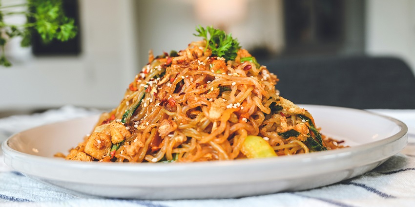 Fried Wanton Noodles served hot at Lai Foong, a popular spot for dining in Kuala Lumpur.