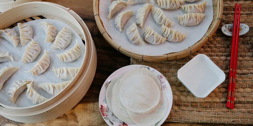 Chicken steamed momos served at Lil’ Tibet, one of the popular restaurants in Gangtok.
