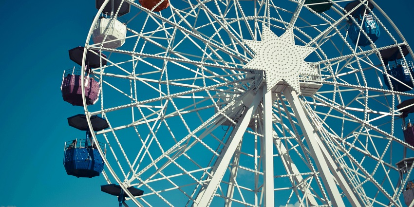 Ferris wheel at Minjar Fair, a vibrant festival in Himachal Pradesh celebration.
