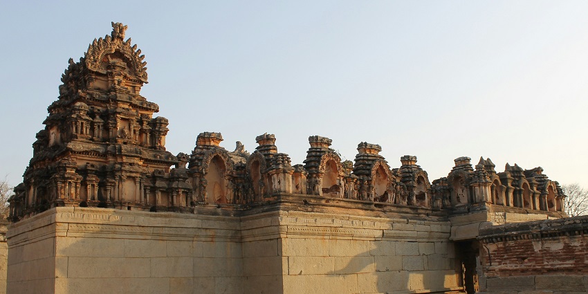 Entrance of Mulbagal Cave Temples with intricate carvings, one of the best caves in Karnataka.
