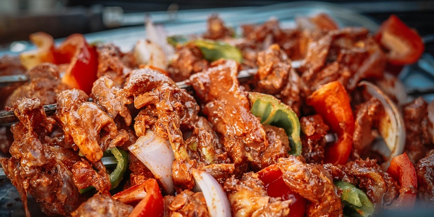 Pork tikka served at Nimtho, one of the best restaurants in Gangtok.
