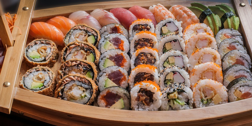 Sushi platter served at Nobu Kuala Lumpur, one of the best restaurants in Kuala Lumpur.