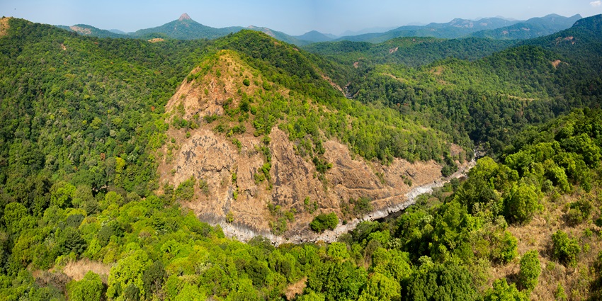Panoramic view of Silent Valley National Park, Palakkad, Kerala, perfect for camping in Kerala.