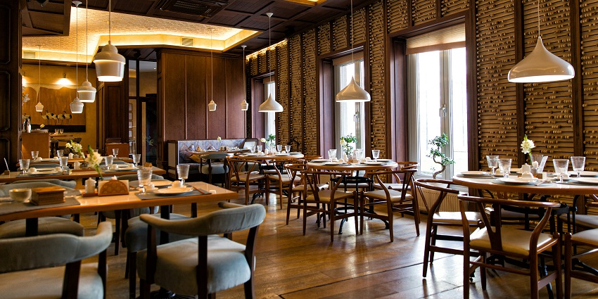 Elegant fine dining interior of T.C. Restaurant at restaurants in Thimphu.
