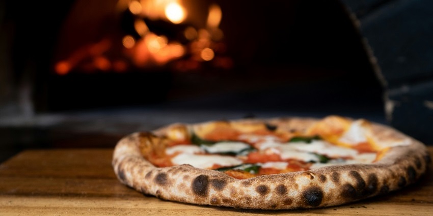Wood-fired pizza served at Terra Mayaa, one of the family restaurants in Guwahati.
