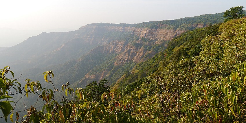 Panoramic view of lush Amboli Ghat hills and valleys perfect for road trips from Goa.