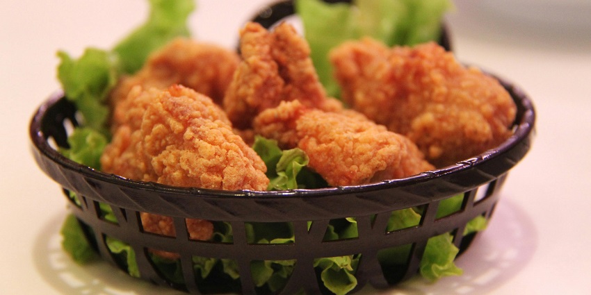 Fried chicken served at Blue Heaven Restaurant, one of the popular restaurants in Jowai.