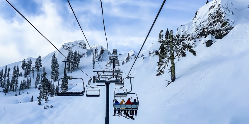 Gondola or cable car rides are a great way to experience snow-covered landscapes.