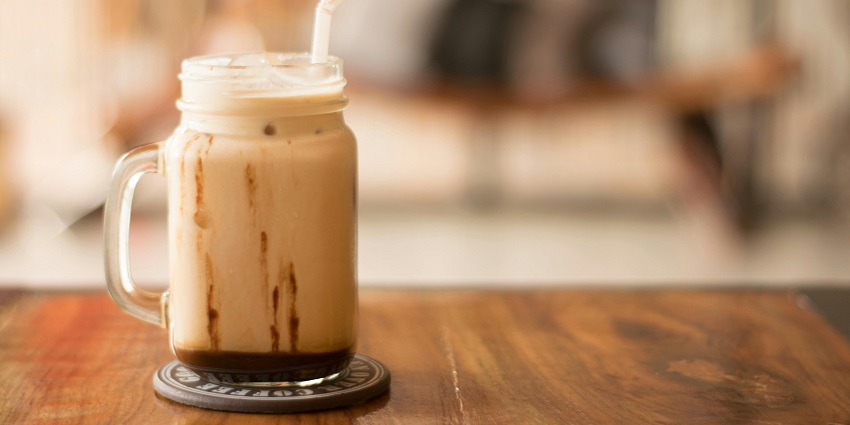 Cold coffee served at Coffee Sandwich Corner café.
