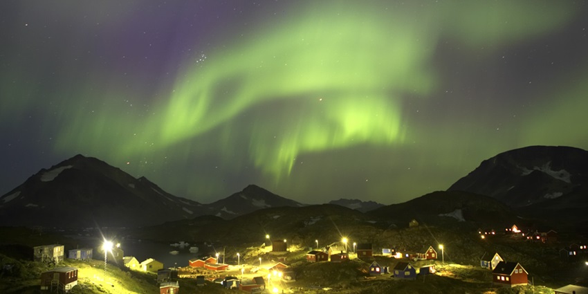 Witness some of the brightest Northern Lights in the remote locations of Greenland.