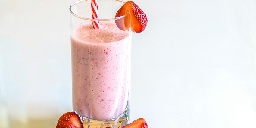 A strawberry shake served at the Little Donnie's Café.
