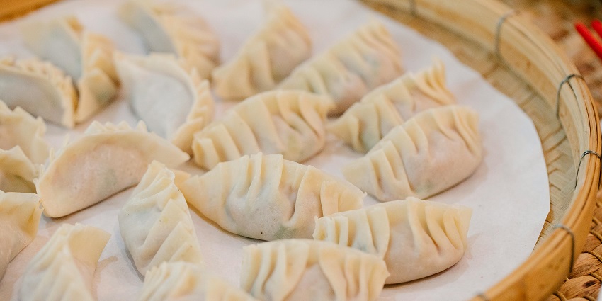 Steamed momos served hot at Meals Your Way, Beltola, Guwahati.
