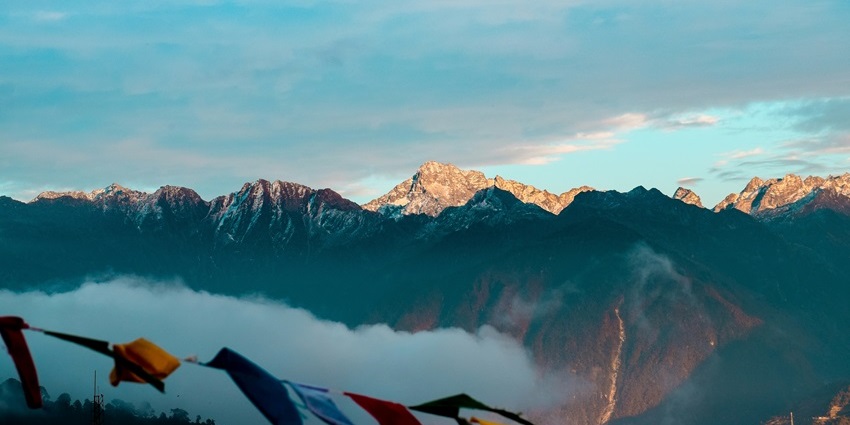 Snowfall in Arunachal Pradesh is a blissful experience featuring snow-clad peaks.